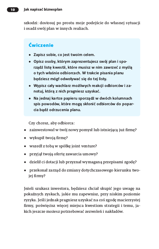 Jak napisać biznesplan