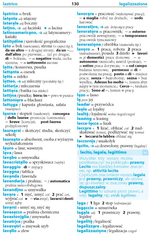 Sprytny Słownik włosko-polski i polsko-włoski