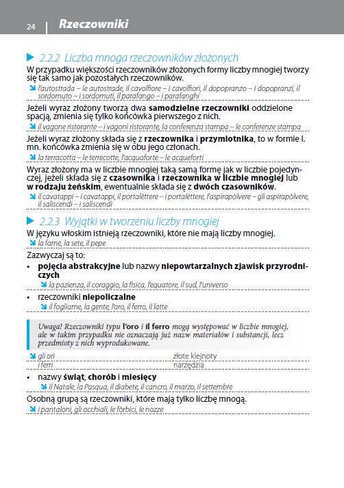 Gramatyka języka włoskiego z praktycznymi przykładami