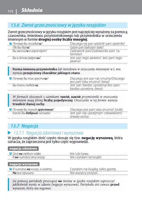 Gramatyka języka rosyjskiego z praktycznymi przykładami